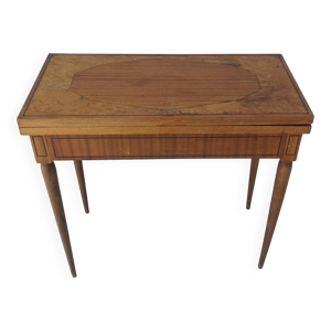 table à jeu en noyer