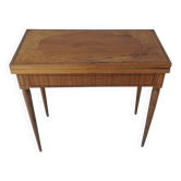 19th century walnut game table