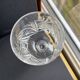 10 Bohemian cut crystal wine glasses