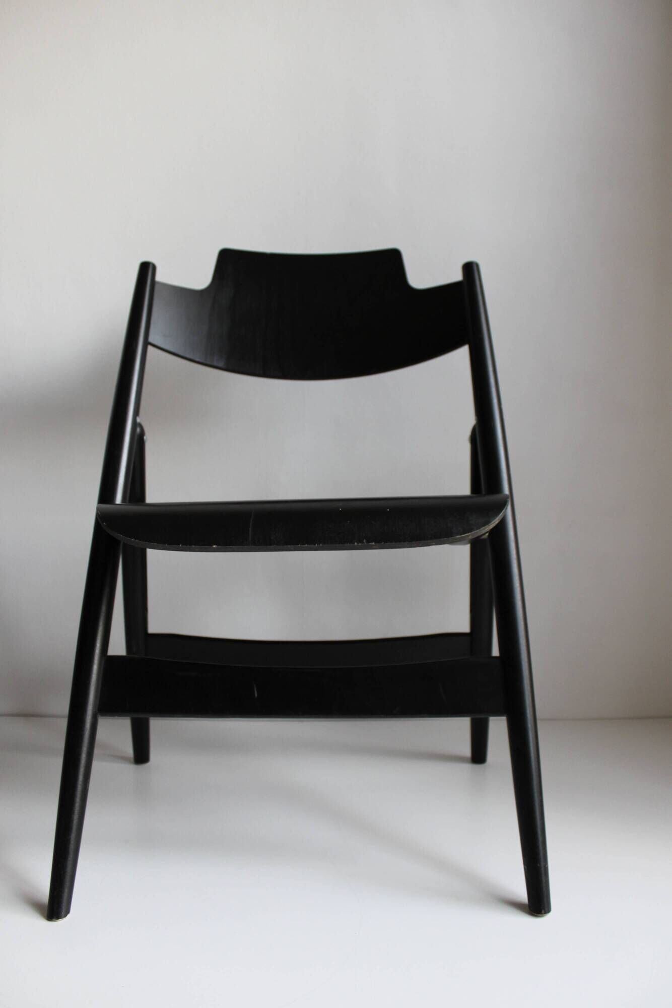 Wooden folding chairs SE18 by Egon Eiermann for Wilde & Spieth, Germany 1952.