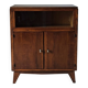 Low cabinet with compass feet, vintage oak