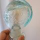 Glass medieval knight-shaped decanter bottle - vintage