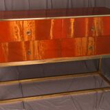 Maison JANSEN Commode en laque nuagée vers 1970