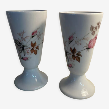 Set of two porcelain mazagrans from Limoges