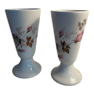 Set of two porcelain mazagrans from Limoges