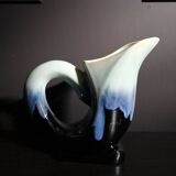 Flamed stoneware pitcher