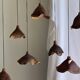 Small suspension in organic teak hat D30 H20