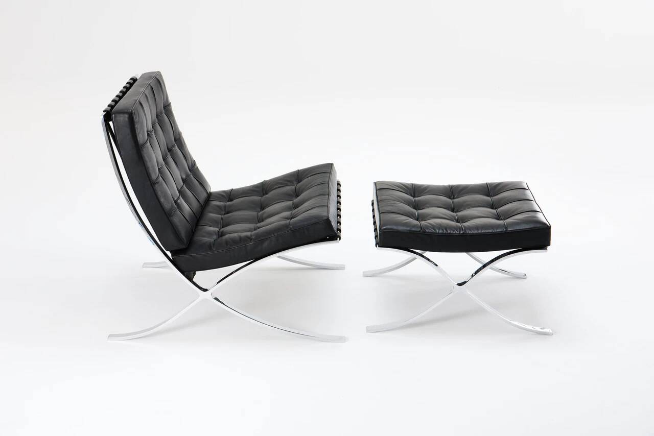 Barcelona chair & Otteman