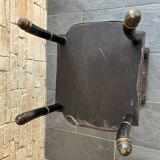 Table d’appoint marquetée sellette style Napoléon III bois effet bambou