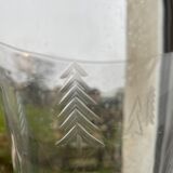 Daum vase, crystal blown and worked hot