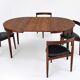Roundette Teak Extendable Dining Set by Hans Olsen for Frem Røjle