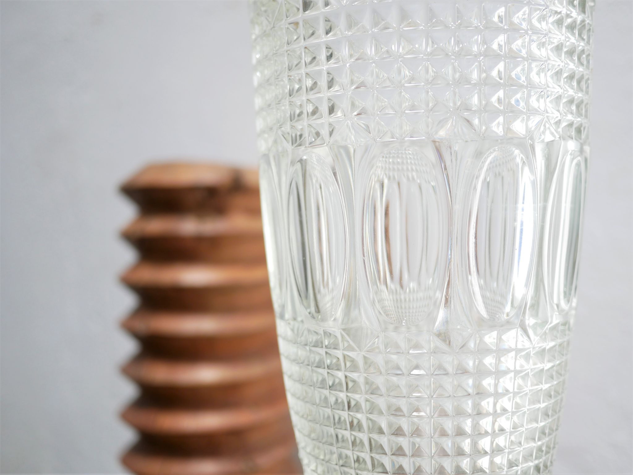 Vase vintage en verre