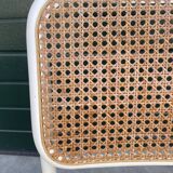 Set of 4 Cesca b32 model chairs in white by Marcel Breuer