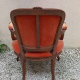 Louis XV style cabriolet armchair
