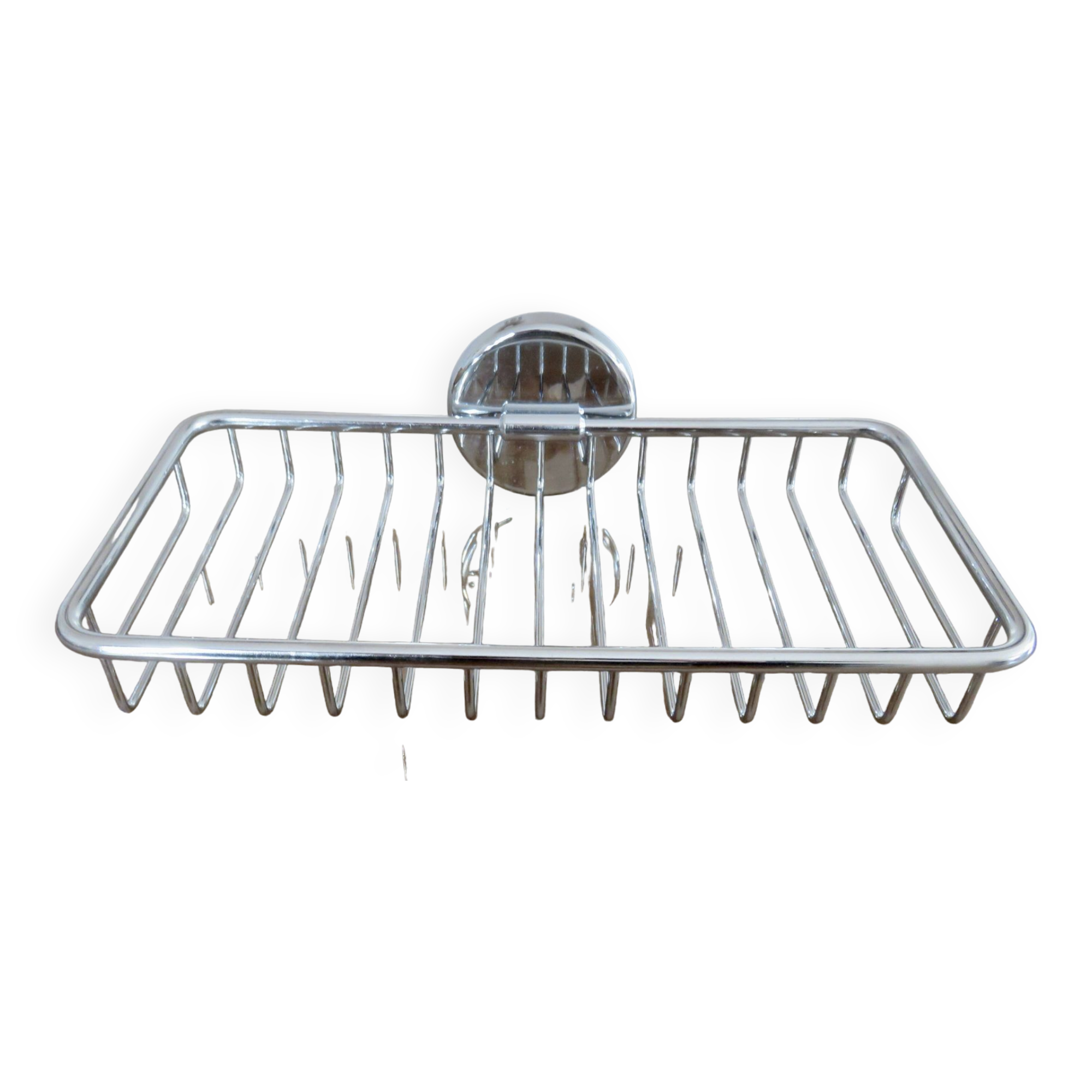 Ancien Porte-savon En Métal émaillé Blanc – Style Rétro Industriel Avec Patine
