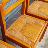 Set of 8 elm chairs Maison Regain