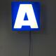 Letter signs bright