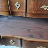 Solid oak vanity unit in Louis XV style