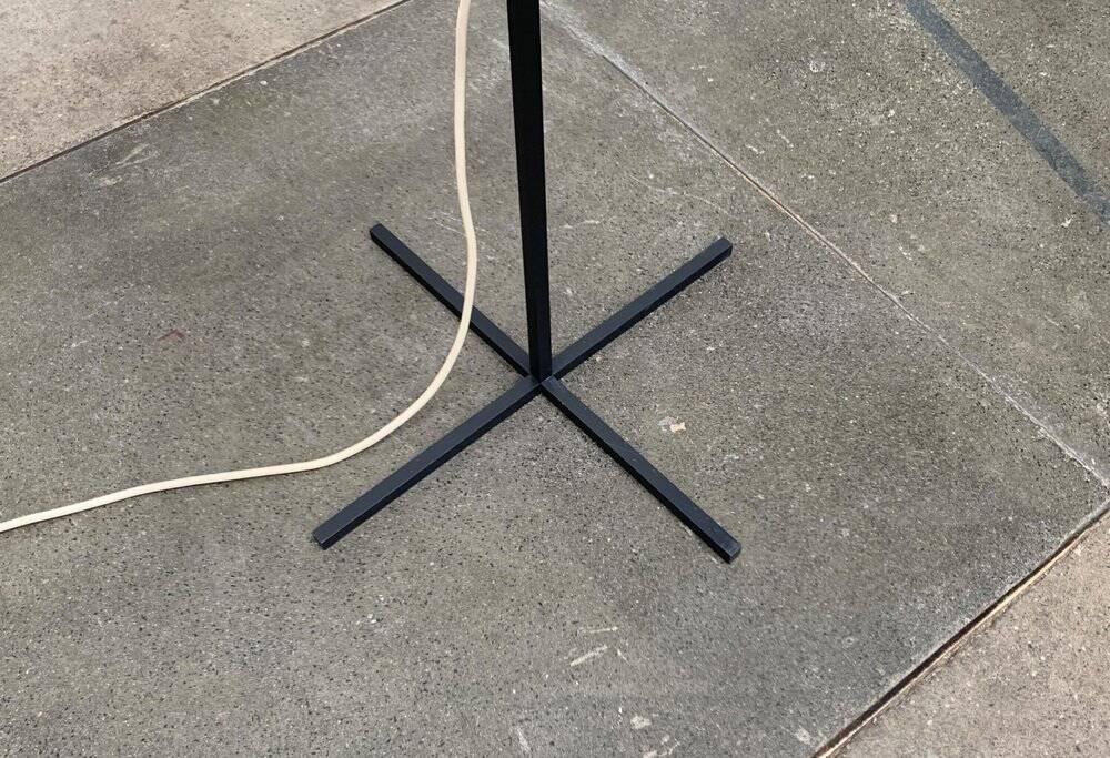 Mid-century German minimalist floor lamp by Kaiser Idell / Kaiser Leuchten, 1960s.