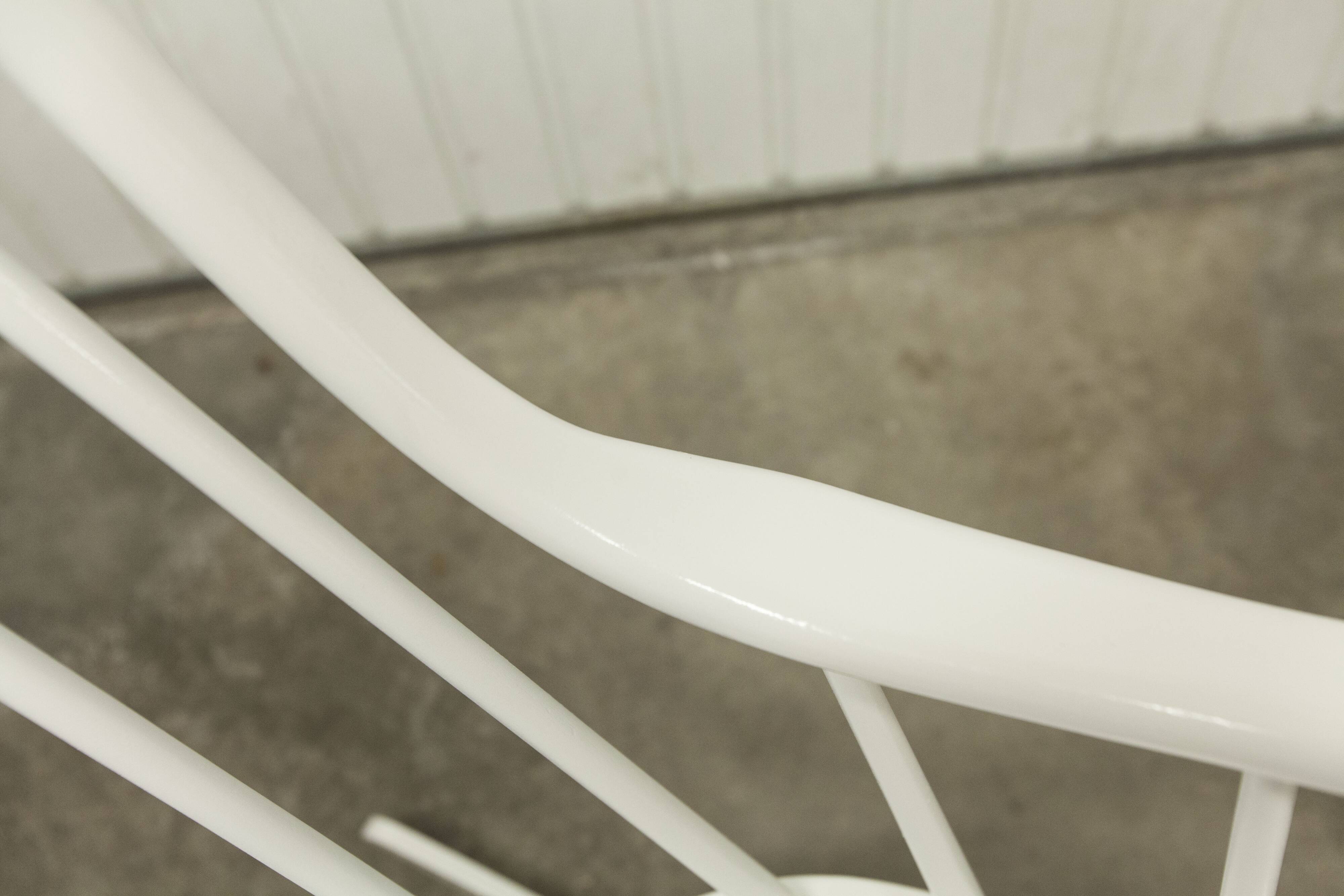 Grandessa rocking chair in white beech by Lena Larsson 1960 for Nesto