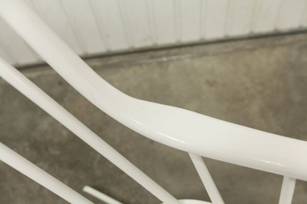 Rocking chair Grandessa en Hêtre blanc par Lena Larsson 1960 pour Nesto