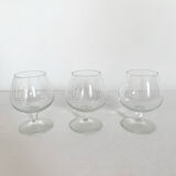 3 glasses of digestive cognac