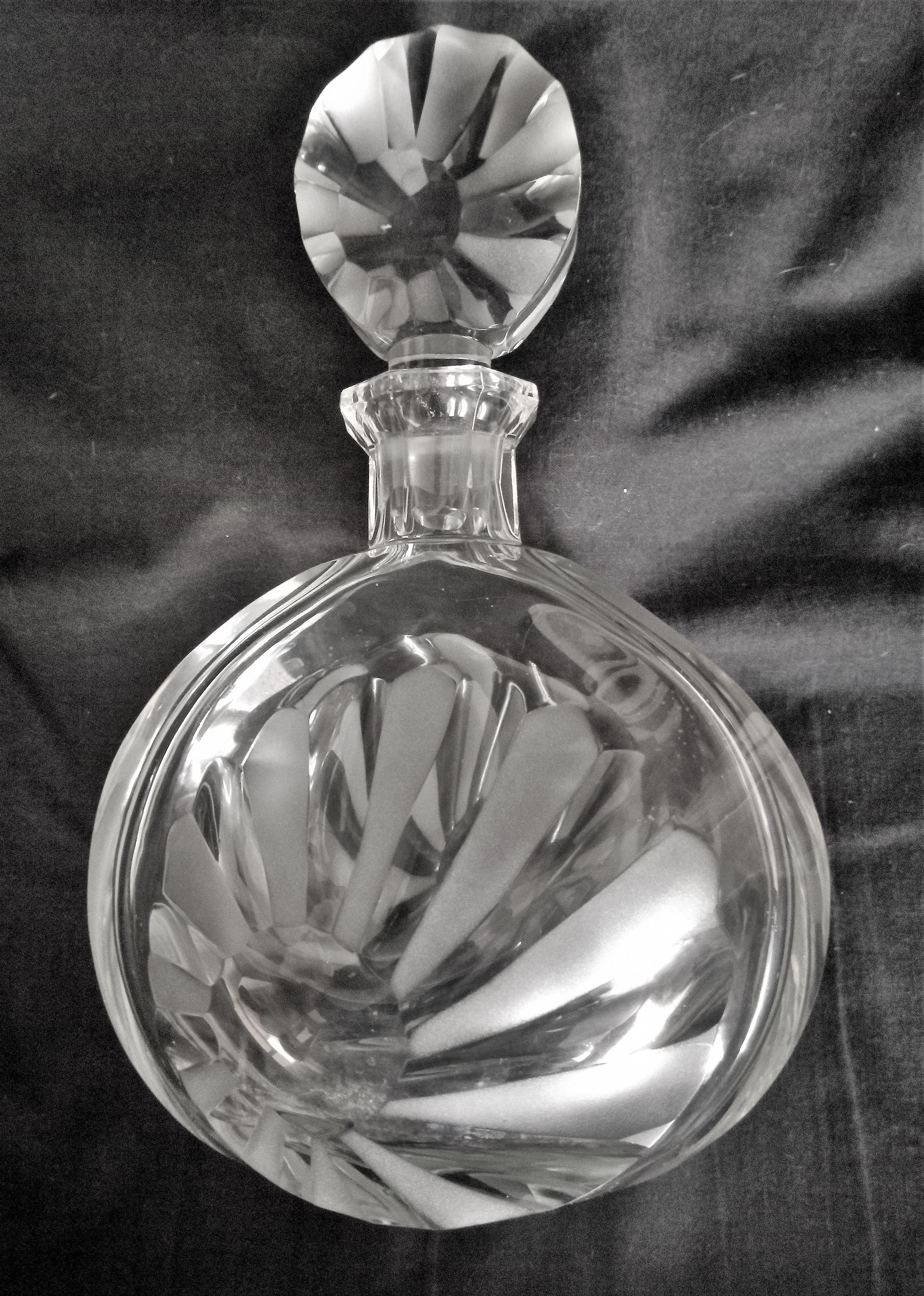 Large Art Deco crystal spirit decanter