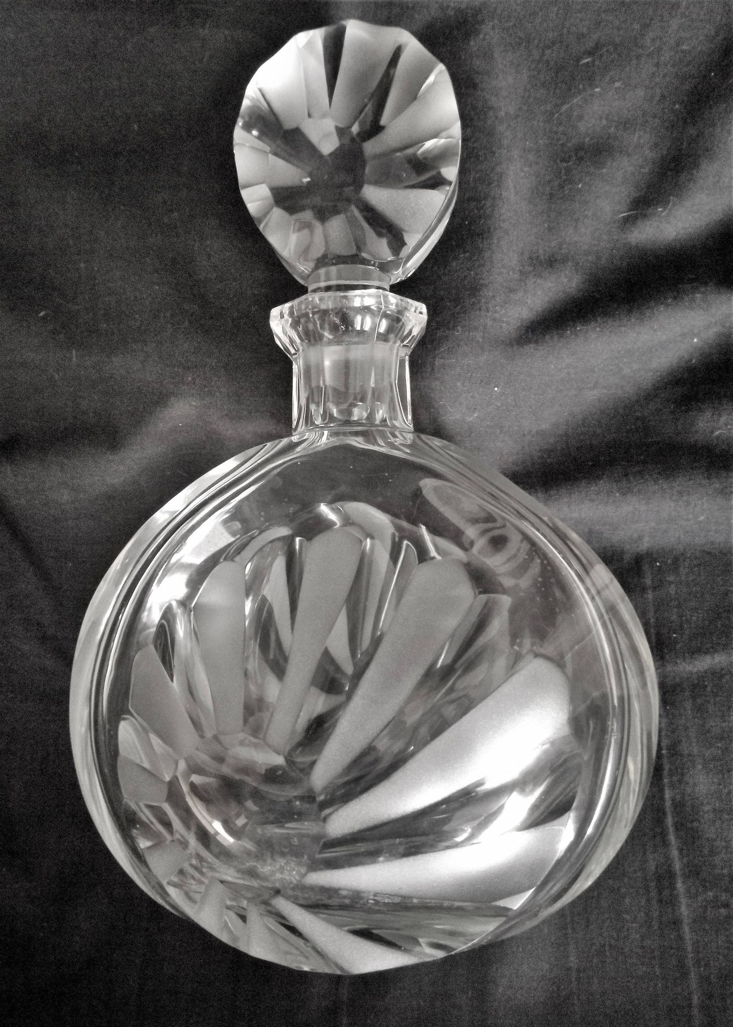 Large Art Deco crystal spirit decanter