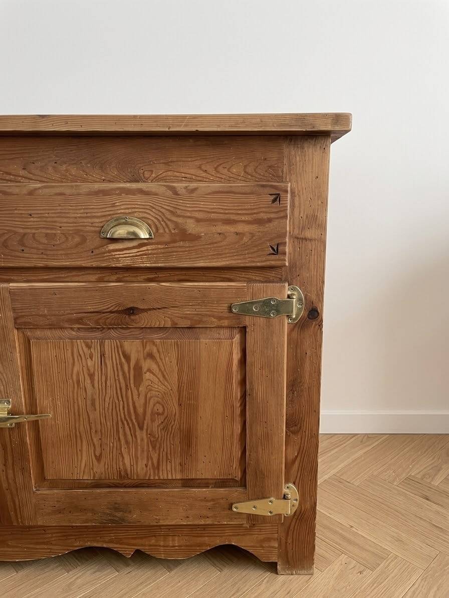 Meuble en bois massif style campagnard / rustique – Très bon état