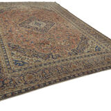 Handmade Oriental Vintage 284 cm x 388 cm Beige Wool Carpet