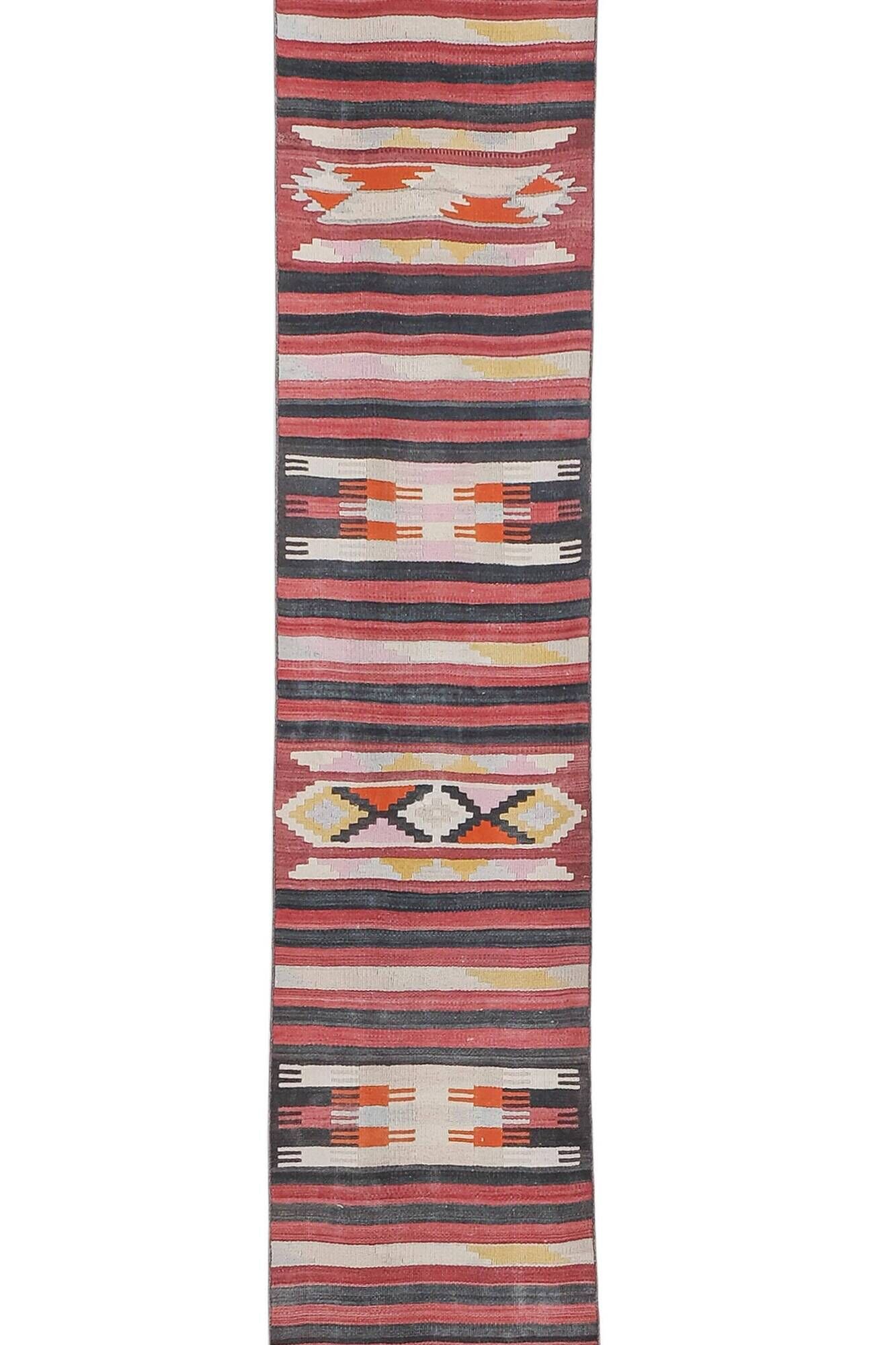 Vintage Turkish hallway rug 70x680 cm
