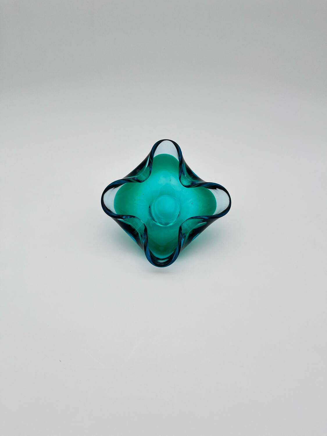 Murano Sommerso bowl - Flavio Poli - Sapphire Blue & Emerald