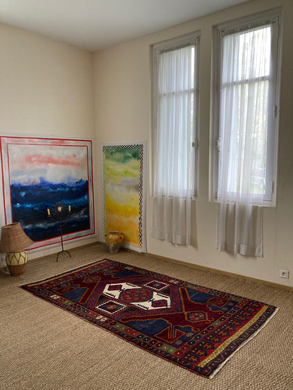 Antique carpet in caucasian wool - anatomy - turkish - kazak - large - geometric patterns / persian