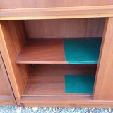 Meubles vitrine des années 50 bois et vitres