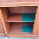1950s wood and glass display cabinet