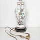 Asian floral porcelain lamp base