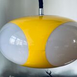 Vintage Yellow Plastic Ufo Ceiling Lamp by Luigi Colani for Massiv, Belgium, 1970s