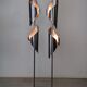 Pair of Space Age Stainless Steel Street Lights - 70s
