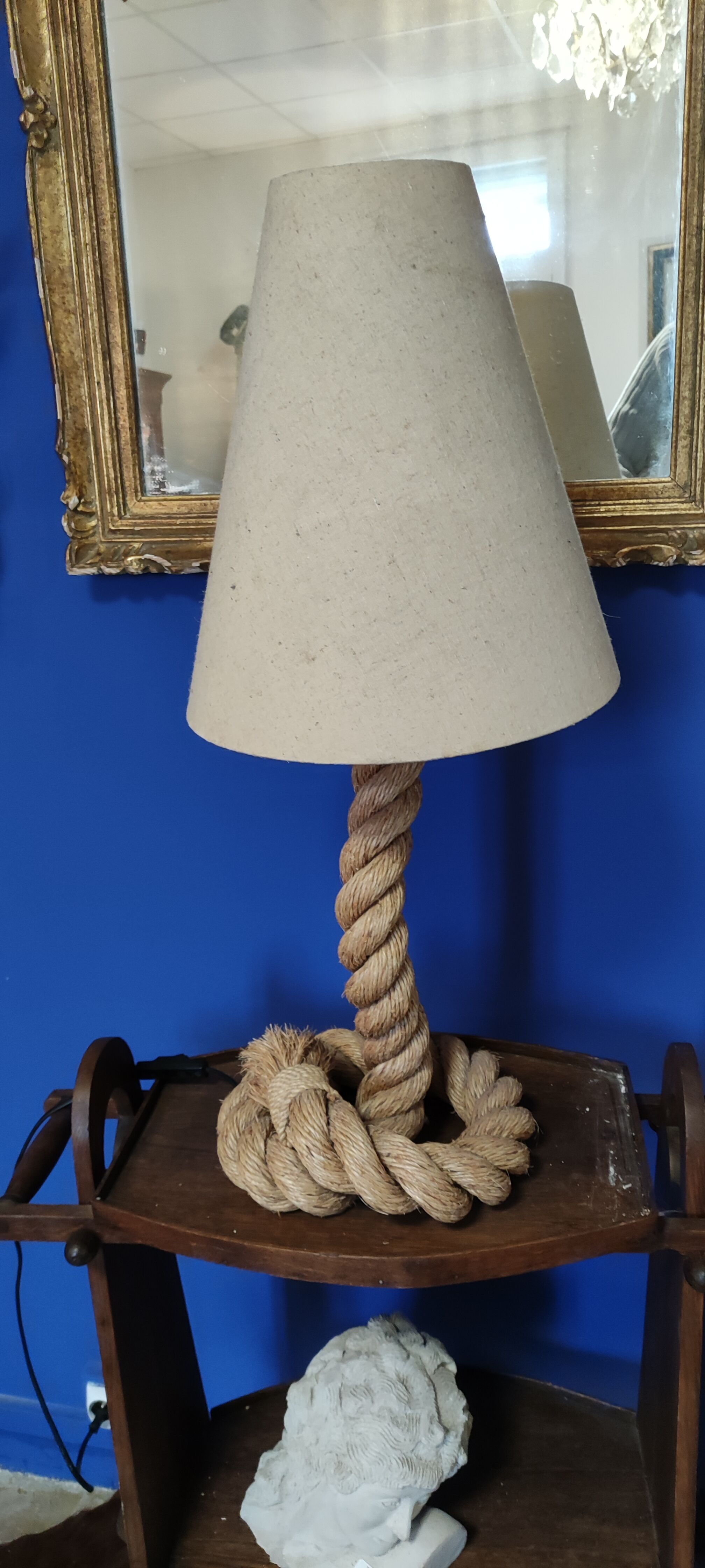Lampe en corde année 60