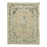 Tapis des années 1970 305 cm x 390 cm laine beige