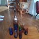 1970 liqueur service tinted glass Verrerie Portieux