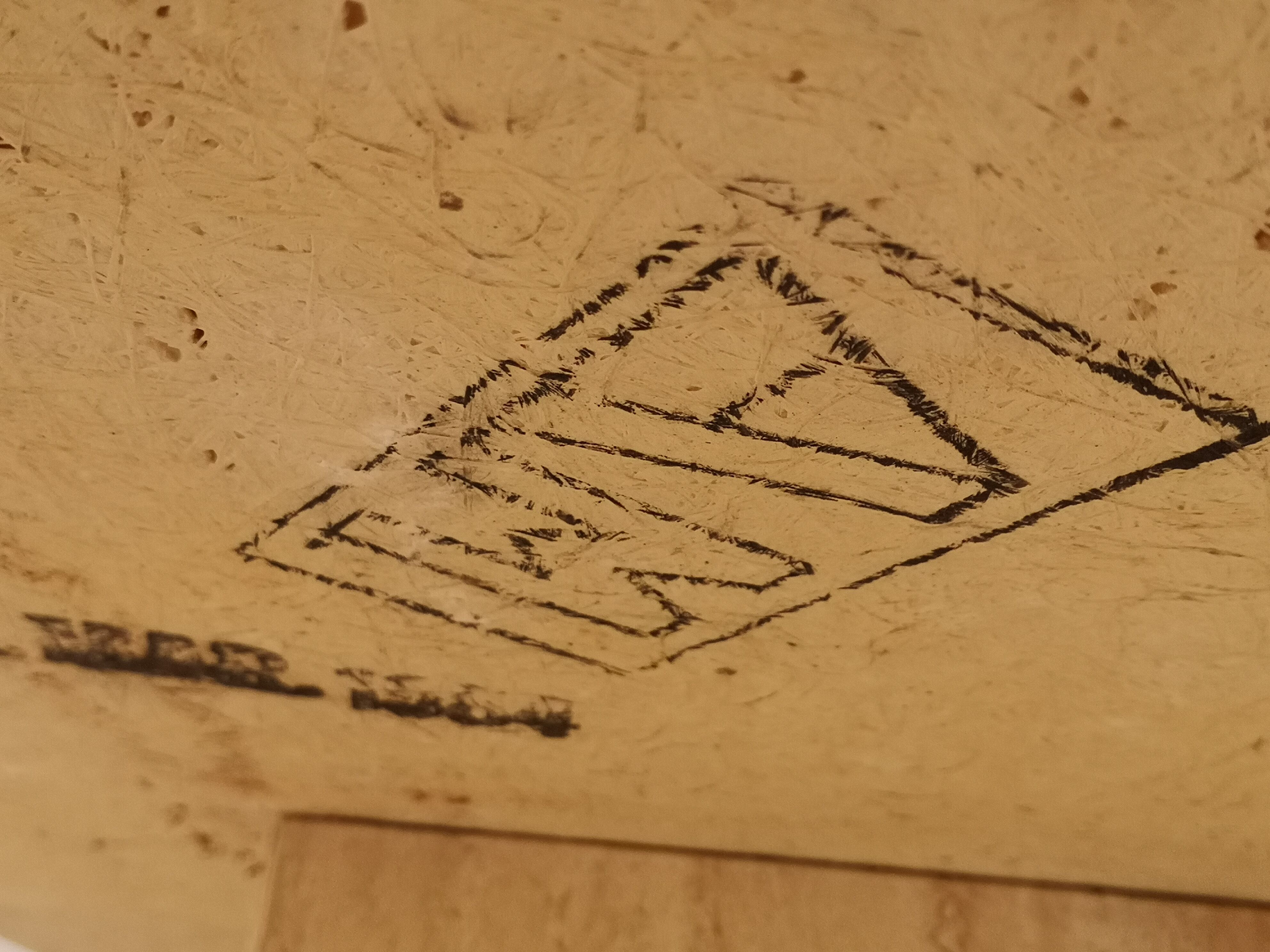 80s travertine coffee table