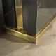 Pair of black lacquered and brass table lamps, circa 1970