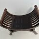 Vintage curule bench bench