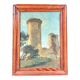 Old painting of the park walker