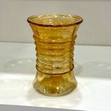 Iridescent Vase from the 60s, slightly amber