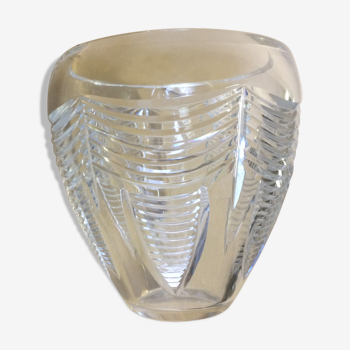 Vase Art déco en cristal de Baccarat