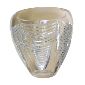 Vase Art déco en cristal de Baccarat