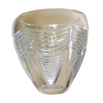 Vase Art déco en cristal de Baccarat