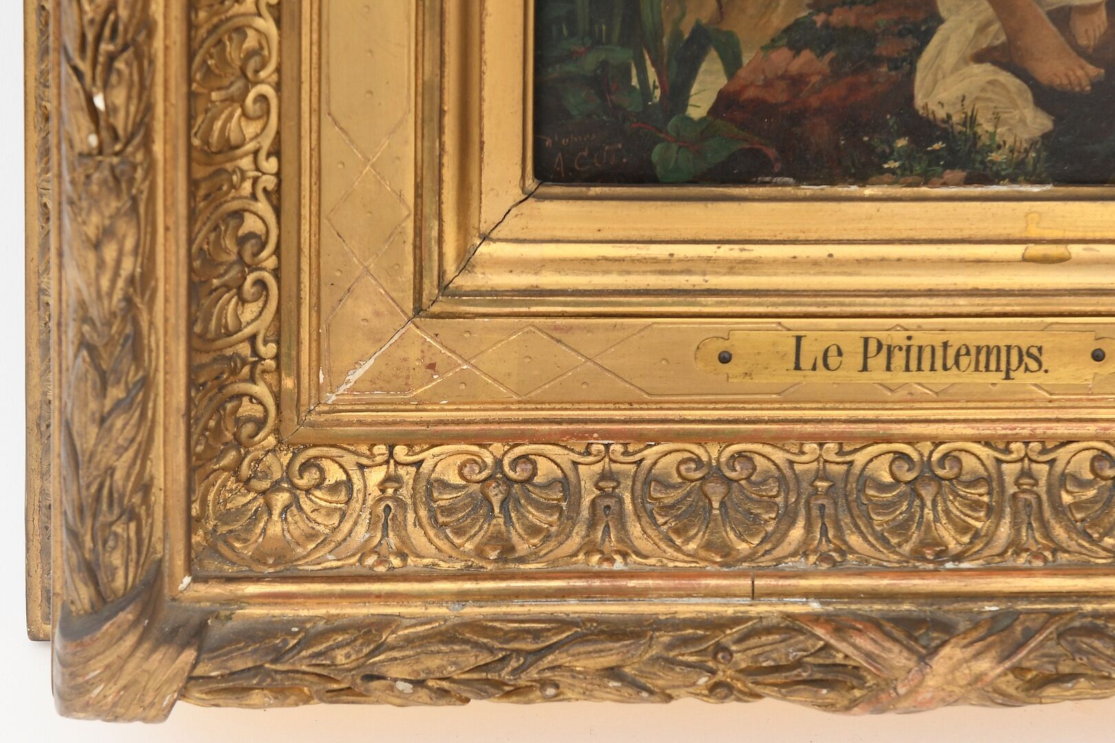 Painting on panel "Spring"